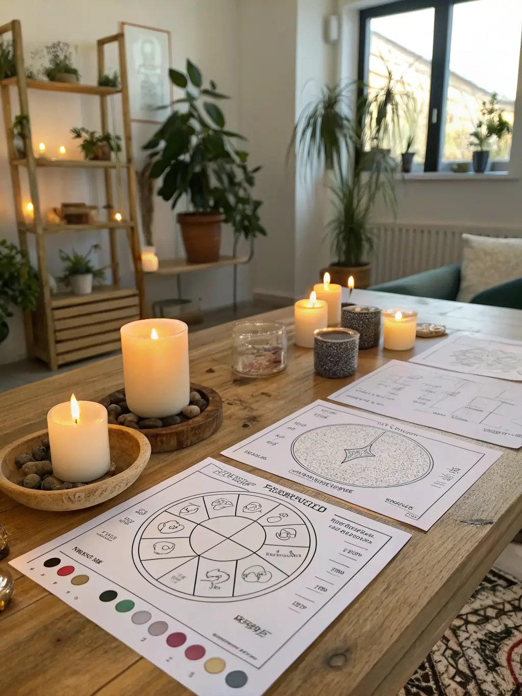 A digital image displaying the 'Fortune Teller's Dream Bundle' with tarot card reading software, palmistry analysis, and numerology reports, highlighting diverse fortune-telling methods.