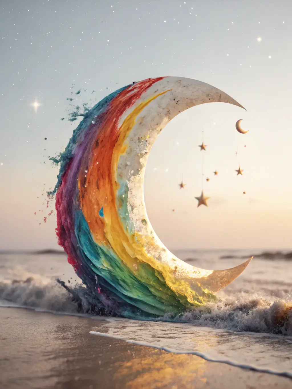 A digital graphic showing the 'Moon Lover's Collection' with a moon phase calendar app, lunar influence reports, and a full moon ritual guide, emphasizing lunar cycle awareness.
